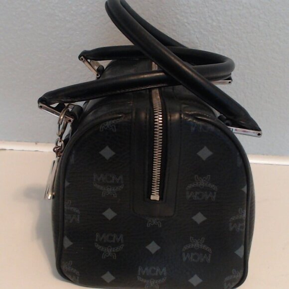 MCM Black Boston EUC with Original MCM Charm Included! - Picture 3 of 6